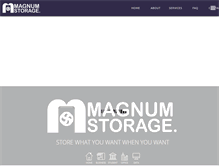 Tablet Screenshot of magnumstorage.co.uk